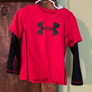 Under Armour and Nike dry fit long sleeve shirts. Size 3T